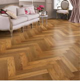 14 MM REAL WOOD HONEY SMOKED OAK HERRINGBONE  FLOORING