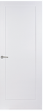 1 Panel Semi-Solid Smooth Door - White Primed