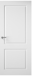 2 Panel Hollow Core Smooth Door - White Primed