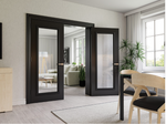 Blenheim Black Prefinished Glass Interior Door