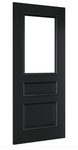 Windsor Black Prefinished Glass Interior Door