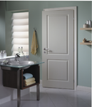 2 Panel Hollow Core Smooth Door - White Primed