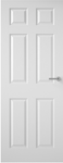 ## CLEARANCE ## 6 Panel Safe N Sound Textured Door - White Primed