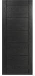 Seville Brushed Black Oak Interior Door