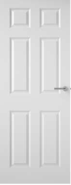 ## CLEARANCE ## 6 Panel Hollow Core Smooth Door - White Primed