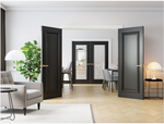 Blenheim Black Prefinished Interior Fire Door