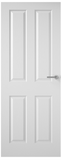 ## CLEARANCE ## 4 Panel Hollow Core Textured Door - White Primed