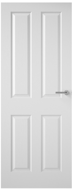 ## CLEARANCE ## 4 Panel Hollow Core Textured Door - White Primed