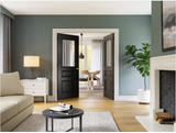 Seville Brushed Black Oak Interior Door