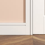 18 X 69 MM MR PRIMED MDF SINGLE SQUARE ## 5 X 5 ## GROOVE PROFILE - SAM5059 - 4.2 METRE LENGTH