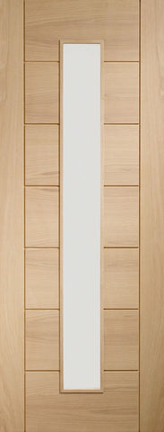 Palermo Unfinished Original 1 light Oak Door with Clear Glass