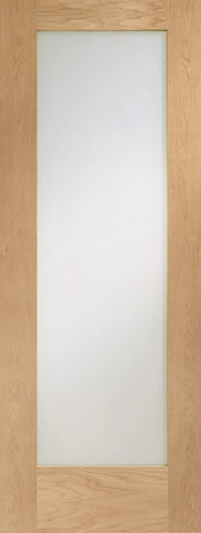 Pattern 10 Prefinished Oak door with Obscure Glass