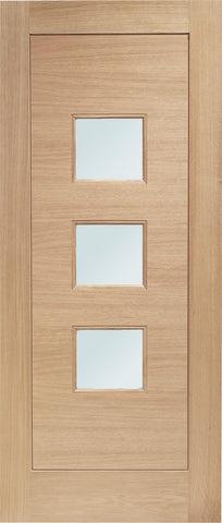 Turin Double Glazed External Oak Door (M&T) with Obscure Glass