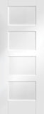 Shaker 4 Panel White Primed Fire Door