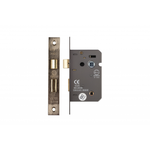 Bathroom Lock 3 lever Satin Nickel - British standard approved