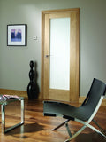 Pattern 10 Prefinished Oak door with Obscure Glass