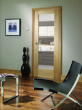 Pattern 10 Prefinished Oak door with Clear Glass