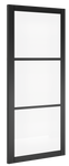 Camden Prefinished Black Glazed Interior Door