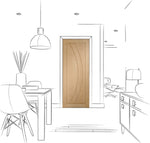 Salerno Pre-finished Oak Fire Door