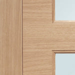 Turin Double Glazed External Oak Door (M&T) with Obscure Glass