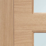 Turin Double Glazed External Oak Door (M&T) with Obscure Glass