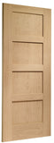 Shaker 4 Panel Prefinished Oak Door