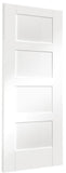 Shaker 4 Panel White Primed Fire Door