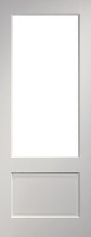 Madison White Primed Glazed Interior Door