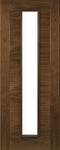 Seville Prefinished Walnut 1L Glazed Interior Door