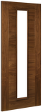 Seville Prefinished Walnut 1L Glazed Interior Door