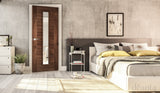 Seville Prefinished Walnut 1L Glazed Interior Door