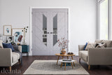 Torino Prefinished Light Grey Ash Glazed Interior Door