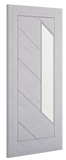 Torino Prefinished Light Grey Ash Glazed Interior Door