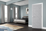 Torino Prefinished Light Grey Ash Interior Door